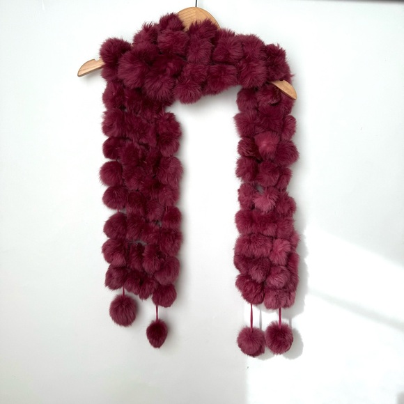 vintage fur bauble scarf - Picture 3 of 5